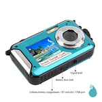 Waterproof Digital Camera 1080P Full HD Underwater Camera 24 MP Video Recorder Selfie Dual Screen DV Recording Waterproof Camera