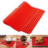 Wolecok Silicone Baking Mat, Cooking Pan Oven Tray Baking Sheet Pastry Cooking Mat BBQ Girll Mat 2 Pack 16" x 11.5"