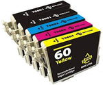 8Ink Remanufactured Ink Cartridge Replacement for Epson T060 Series Printers (2 Black, 1 Cyan, 1 Magenta, 1 Yellow) 5 Pack