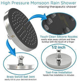 SparkPod Shower Head - High Pressure Rain - Luxury Modern Chrome Look - Easy Tool Free Installation - The Perfect Adjustable Replacement For Your Bathroom Shower Heads