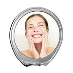 JiBen Fogless Shower Mirror with Power Locking Suction, Built-in Razor Hook and 360 Degree Rotating Adjustable Arm, Personal Fog Free Bathroom Shaving Mirror (Chrome)