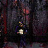 Unomor Black Creepy Cloth, Spooky Halloween Decorations for Haunted Houses Party Doorways Outdoors, 8.3 Yards X 79''