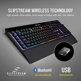 Corsair K55 RGB Gaming Keyboard - Quiet & Satisfying LED Backlit Keys - Media Controls - Wrist Rest Included – Onboard Macro Recording