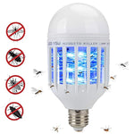 Bug Zapper Light Bulb 2 in 1 Pest Repellent, Mosquito Killer Lamp, Fly Killer, Electronic Insect Light Trap for Home Indoor Outdoor Porch Patio Garden White