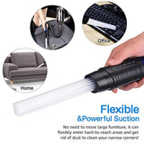 PetOde Universal Dusty Brush Vacuum Attachment, Duster Cleaning Tool Vacuum Duster Attachment with Universal Adapter Handy Flexible for Keyboards, Drawers, Cars, Corners, Vents, Furnitures