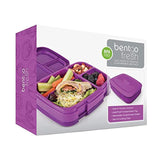 Bentgo Fresh (Purple) – Leak-Proof & Versatile 4-Compartment Bento-Style Lunch Box – Ideal for Portion-Control and Balanced Eating On-The-Go – BPA-Free and Food-Safe Materials