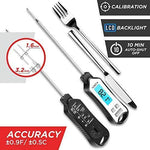 Kizen IP109 Waterproof Meat Thermometer with Long Probe Digital Instant Read Food Thermometer