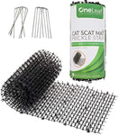 Homarden Garden Cat Scat Mat – Anti-cat and pest Prickle Strip (6.5 ft) - 8 Garden Staples Included