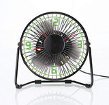 Brookstone Clock Fan with Floating LED Time Display