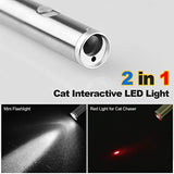 Cat Catch The Led Interactive LED Light Pointer 2 in 1 Red Pot & White LED 2 Pack