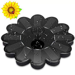 Tamoria Solar Birdbath Fountain Pump, Sunflower Design Freestanding Floating Solar Bird Bath Fountain 1.2W Solar Panel Kit Submersible Water Pump for Pond, Outdoor Garden