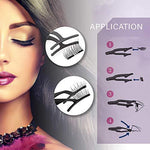 Coolours Magnetic Eyeliner and Lashes Magnetic Eyelashes Kit False Lashes 3 pairs with Tweezers