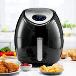 Baulia AF810 Fryer 3.8QT – Easy to Use Digital Air Machine – Cook Healthy, Nutritious Food with No Oil – LCD Screen Control – Insulated Handle, 3.8 QT, Black