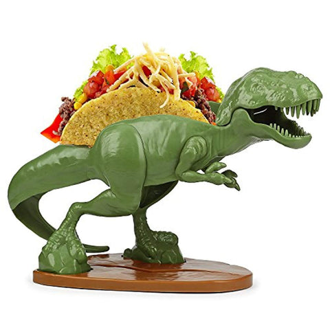 TACOsaurus Rex Taco Holder - Dinosaur T-Rex Novelty Taco Stand Party Plate Serveware