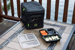 Big Cycle Meal Prep Bag - Insulated Meal Bag with 6 Portion Control Trays - Perfect as Insulated Lunch Bag or Meal Management Bag - Portable, Compact Design, Camping and Picnic Bag - BPA Free