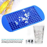 Mini Ice Cube Trays 160 Small Cube Silicone Molds For Kitchen Bar Party Drinks,BPA-Free,3 PCS