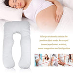 Nexttechnology Pregnancy Pillow Home Sleeping Comfortable Maternity Pillow for Pregnant Women (U Shaped White)