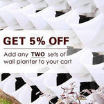 Worth Watering Indoor Outdoor Vertical Wall Hangers with Pots Included Wall Plant Hangers Each Wall Mounted Hanging Pot has 3 Pockets 36 Total Pockets