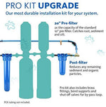 Aquasana Whole House Well Water Filter System w/ UV Purifier & Salt-Free Descaler - Filters Sediment & 97% Of Chlorine - Carbon & KDF Home Water Filtration - 500,000 Gl