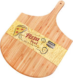 Utopia Kitchen Bamboo Wood Pizza Peel - Paddle for Homemade Pizza and Bread Baking - Great for Cheese Board, Platter, Pizza Swooping, Wide Handle