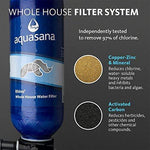 Aquasana Whole House Well Water Filter System w/ UV Purifier & Salt-Free Descaler - Filters Sediment & 97% Of Chlorine - Carbon & KDF Home Water Filtration - 500,000 Gl