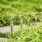 EPIC GADGET Solar Lights Outdoor Christmas Yard Decoration Garden Led Light Landscape/Pathway Lights Stainless Steel-12 Pack…