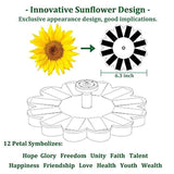 Tamoria Solar Birdbath Fountain Pump, Sunflower Design Freestanding Floating Solar Bird Bath Fountain 1.2W Solar Panel Kit Submersible Water Pump for Pond, Outdoor Garden