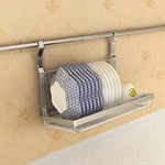 TQVAI Hanging Dish Drying Rack with Drain Board - Stainless Steel