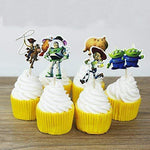 TOYSTORYCAKE Toy Story Themed Decorative Cupcake Toppers Party Pack for 24 Cupcakes