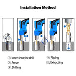 Screw Extractor Set 4 PCS for Damaged Screw Remove and Stripped by Kuenuilr