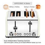 2 Slice Toaster, CUSIBOX Extra Wide Slots Stainless Steel Toaster with 7 Bread Browning Settings, REHEAT/DEFROST/CANCEL Function, 750W