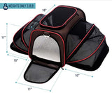 PETYELLA Pet Carrier + Fleece Blanket & Bowl - Innovative Design Airline Approved - Lightweight Dog & Cat Carrier