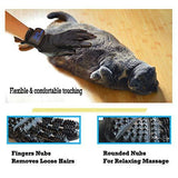 HANDLANDY Pet Grooming Glove, Gentle Deshedding Brush Gloves, Pet Hair Remover & Bathing Massage Tool for Dogs, Cats & Horse