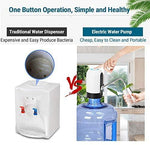 GOGING Water Bottle Pump, Automatic Water Dispenser, USB Charging Drinking Portable Electric Switch for Universal 3-5 Gallon Bottle For Outdoor Home Office (White)