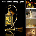 Wine Bottle Lights with Cork,CUUCOR 7.2ft 20 LED Battery Operated Fairy String Lights for DIY,Christmas,Party(Warm White,6 Pack)