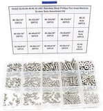 HVAZI #2-56 UNC Stainless Steel Phillips Pan Head Machine Screws Nuts Assortment Kit (#2-56UNC)