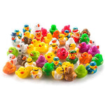 Fun Central AY771 50ct 2 Inch Rubber Ducks Toy Bulk, Miniature Rubber Ducks, Rubber Ducky, Rubber Duck Baby Shower, Rubber Duck Pool, Rubber Duck Party Supplies and Favors