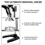 ROVSUN Commercial Grade Citrus Juicer Hand Press Manual Fruit Juicer Juice Squeezer Citrus Orange Lemon Pomegranate (Black)