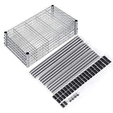 SINGAYE Storage Shelves 5 Tier Shelving Units Heavy Duty Metal Shelves Adjustable Garage Shelf Storage Rack Organizer, 23.6’’ W x 16’’ D x 59.1’’ H (Silver)