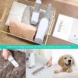 Lint Brush Pet Fur Hair Remover Brush with Self-Cleaning Base - Dog & Cat Hair Remover for Furniture, Couch, Carpet, Bed, Car Seat, Clothing - Animal Fur & Dust Removal Double-Sided Tool