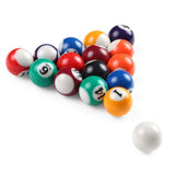 Godyluck 25MM / 38MM Children Billiards Table Balls Set Resin Small Pool Cue Balls Full Set