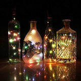 Wine Bottle Lights with Cork,CUUCOR 7.2ft 20 LED Battery Operated Fairy String Lights for DIY,Christmas,Party(Warm White,6 Pack)