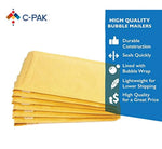 C-Pak #0 6x9 Inches Interior Sized Kraft Bubble Mailers | Adhesive Strip Envelope Mailers | Bubble Lined Padded Envelopes | Heavy Duty Tear and Lightweight Mailing Envelopes | Pack of 50 (CP-KBM01)