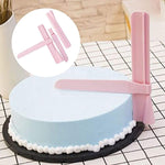 Cake Scraper Smoother Adjustable Edge Tool Icing Polisher Plastic Butter Cream Decorating for Christmas Wedding Birthday (2 pack)