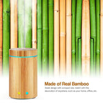 URPOWER Real Bamboo Essential Oil Diffuser Ultrasonic Aromotherapy Diffusers Cool Mist Aroma Diffuser with Adjustable Mist Modes, Waterless Auto Shut-Off, 7 Color LED...