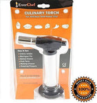 EverChef Premier Culinary Kitchen Torch - Chef Recommended - Professional Grade with Safety Features - Refillable Butane Blow Torch - Great for Crème Brulee, Pastries and Other Delicious Dishes