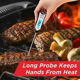 Kizen IP109 Waterproof Meat Thermometer with Long Probe Digital Instant Read Food Thermometer