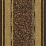 Ottomanson Ottohome Collection Contemporary Bordered Design Modern Runner Rug, 20" x 59", Chocolate Brown