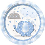 Blue Elephant Baby Shower Party Package - Serves 16 (Blue)