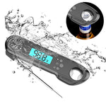 Digital Instant Read Meat Thermometer，Waterproof Meat Thermometer BBQ Thermometer with Calibration and Backlight LCD Function Cooking Thermometer for Food，Coffee， Candy, Milk, Tea, BBQ Grill Smokers B by yinred